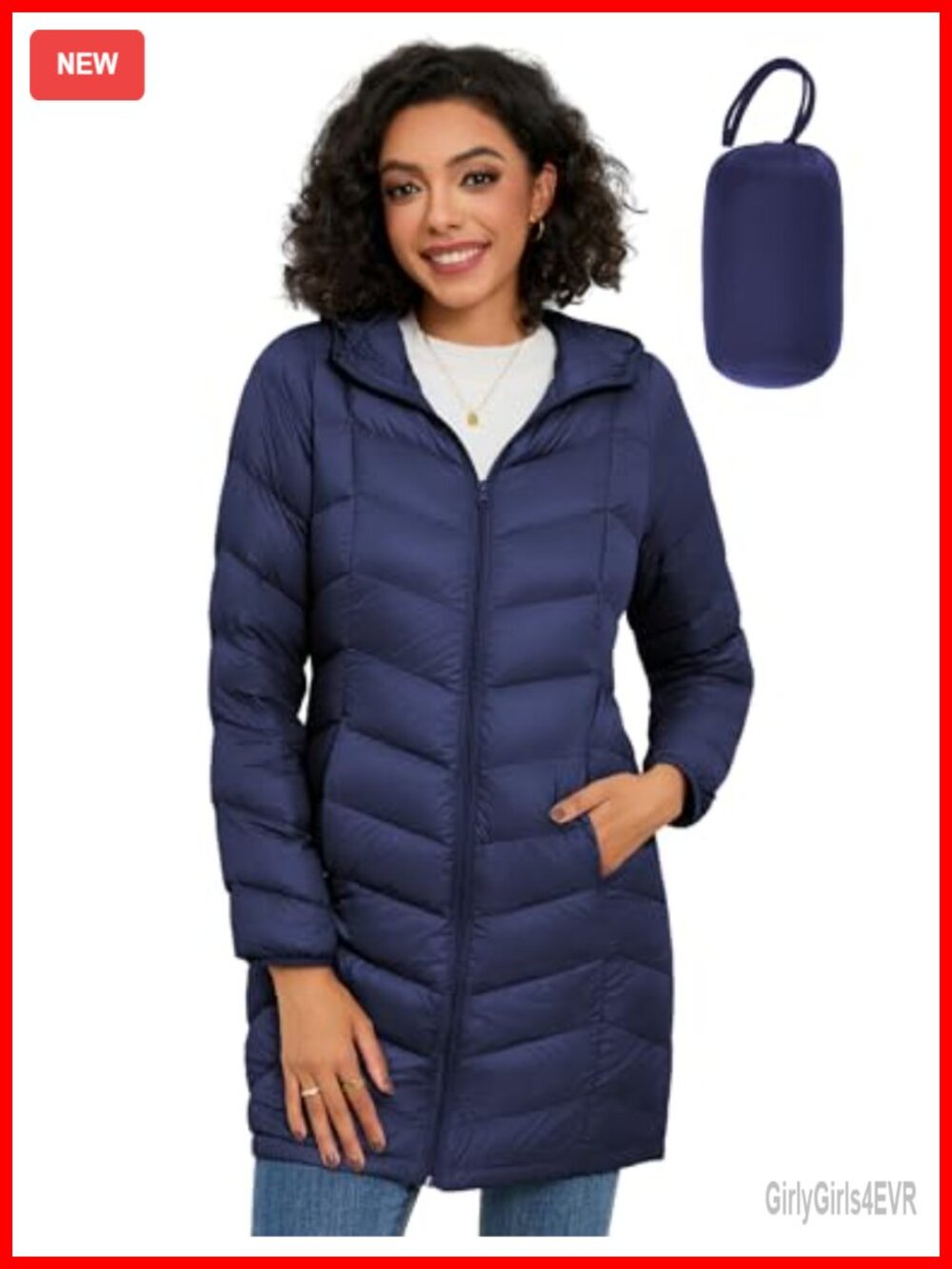 Packable Down Puffer Jacket Lightweight Winter Coat